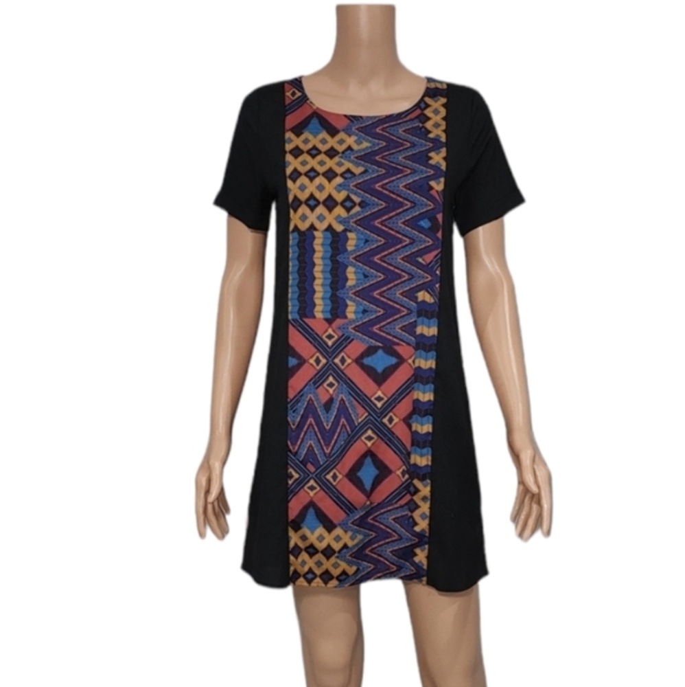 Anthropologie Everly Tribal Print‎ Mini Sheath Dress Size S Small